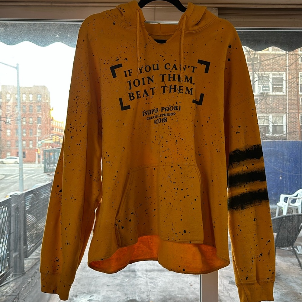 SUPER POOR “If you can’t join them, beat them” hoodie